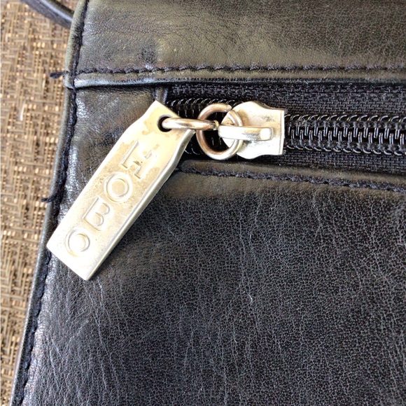 Hobo Black Leather Convertible Clutch Crossbody Bag - Picture 3 of 11